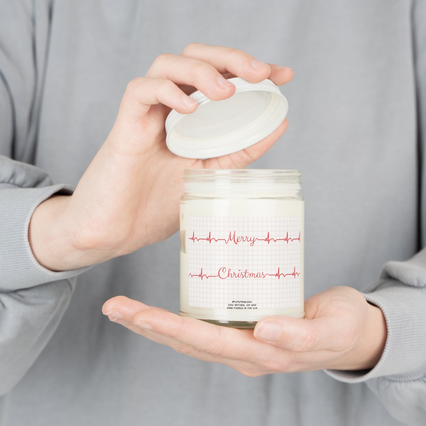 Nurse healthcare holiday candle, Nurse holiday gift, surgeon, Cardiology, Cardiologist, Cardiac surgery holiday gift, Doctor Christmas gift