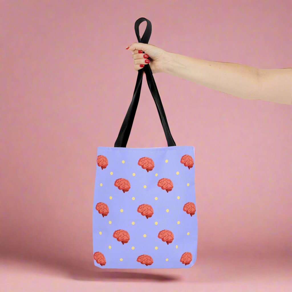 Brain tote bag, neurology, neurosurgery, Nurse, Doctor, surgeon, medical student, PA, NP gift.