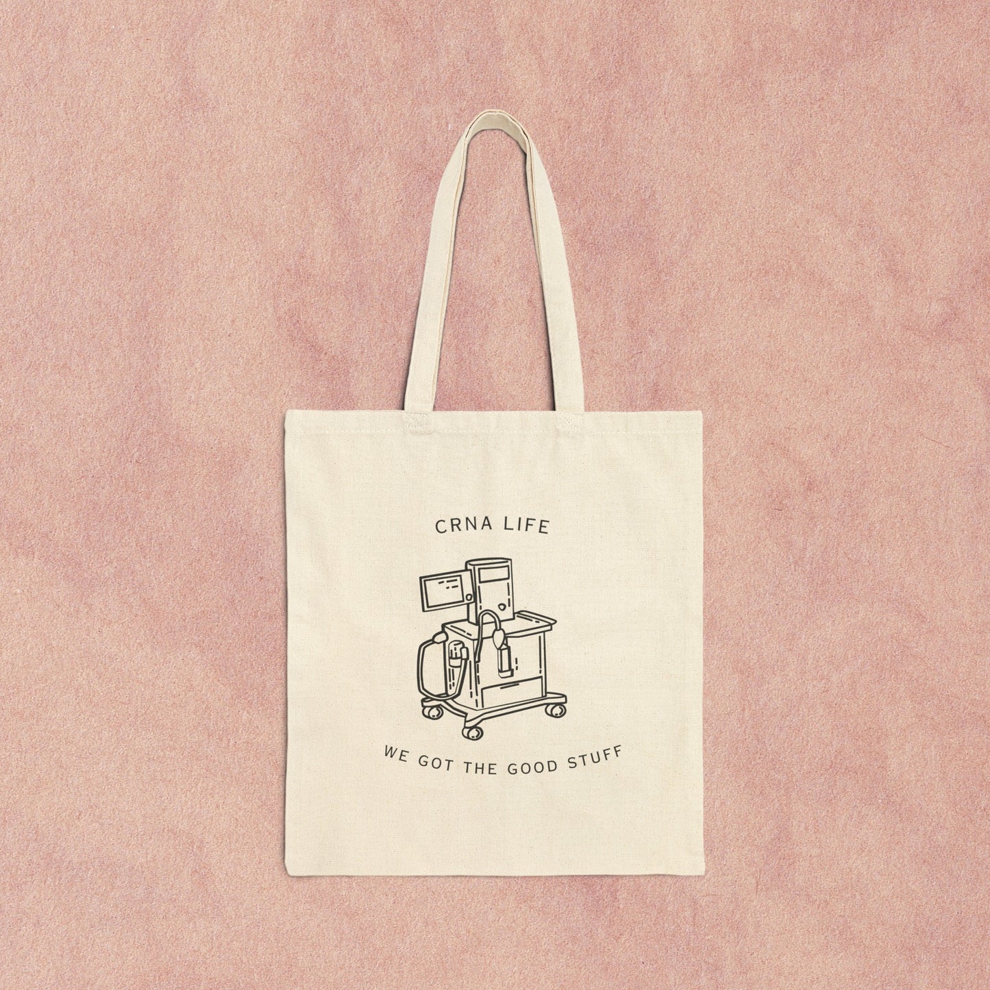 CRNA tote bag, cute gift for new grad nurse anesthetist, anesthesia student, the good stuff, coworker gift, new grad nurse