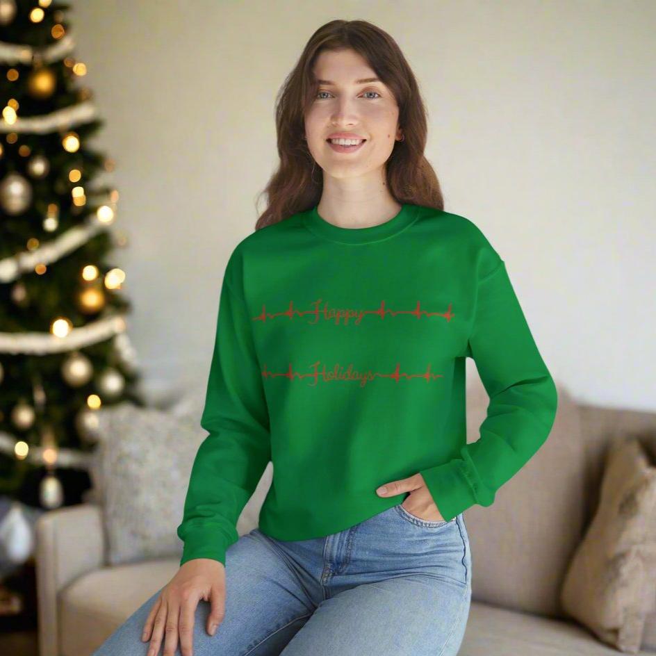 Medical holiday sweater, EKG, cardiology christmas, doctor xmas sweater, nurse holiday, holiday party, med student gift, cardiologist holiday gift