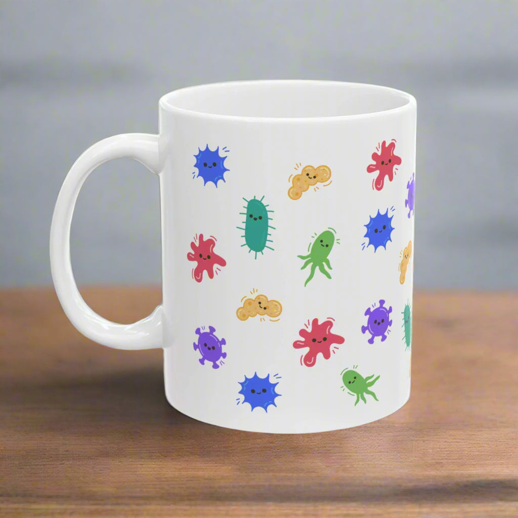 Cute Microbiology Mug, Funny Infectious Disease Doctor Gift, Microbiologist Coffee Cup, Lab Tech Gift, Science Teacher Mug, Medical Lab Science Gift