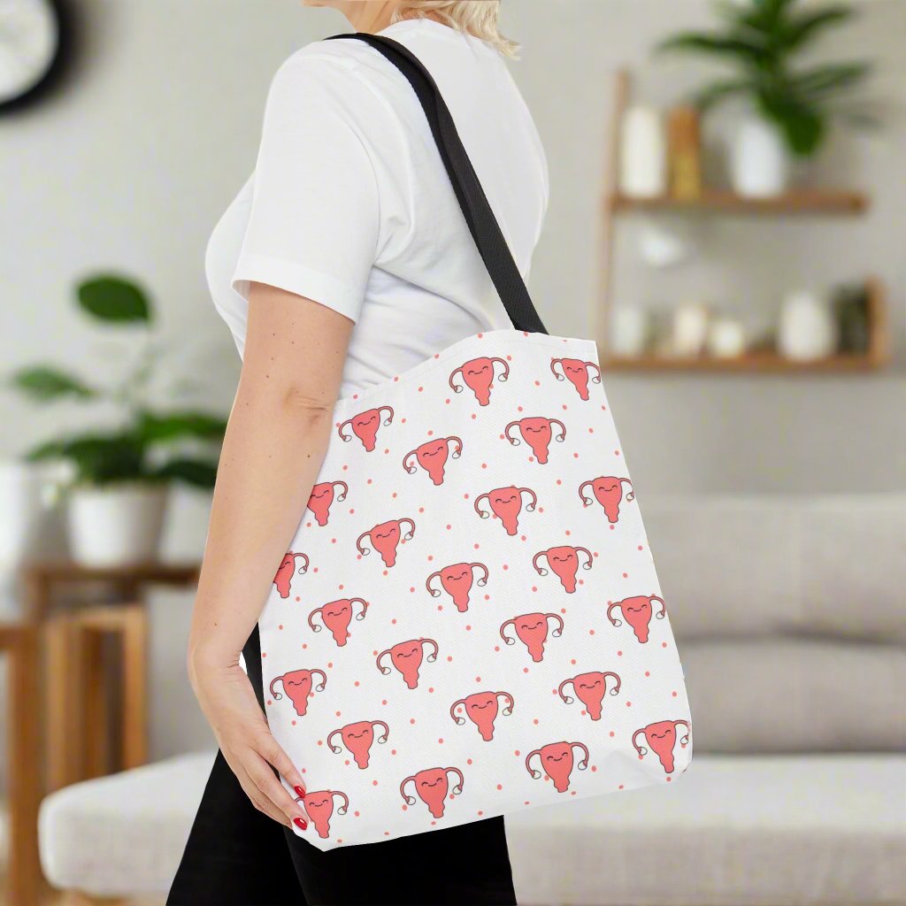 Uterus Tote Bag, Gynecology, Women's Health, Fertility, Nurse, Doctor, PA, NP gift.