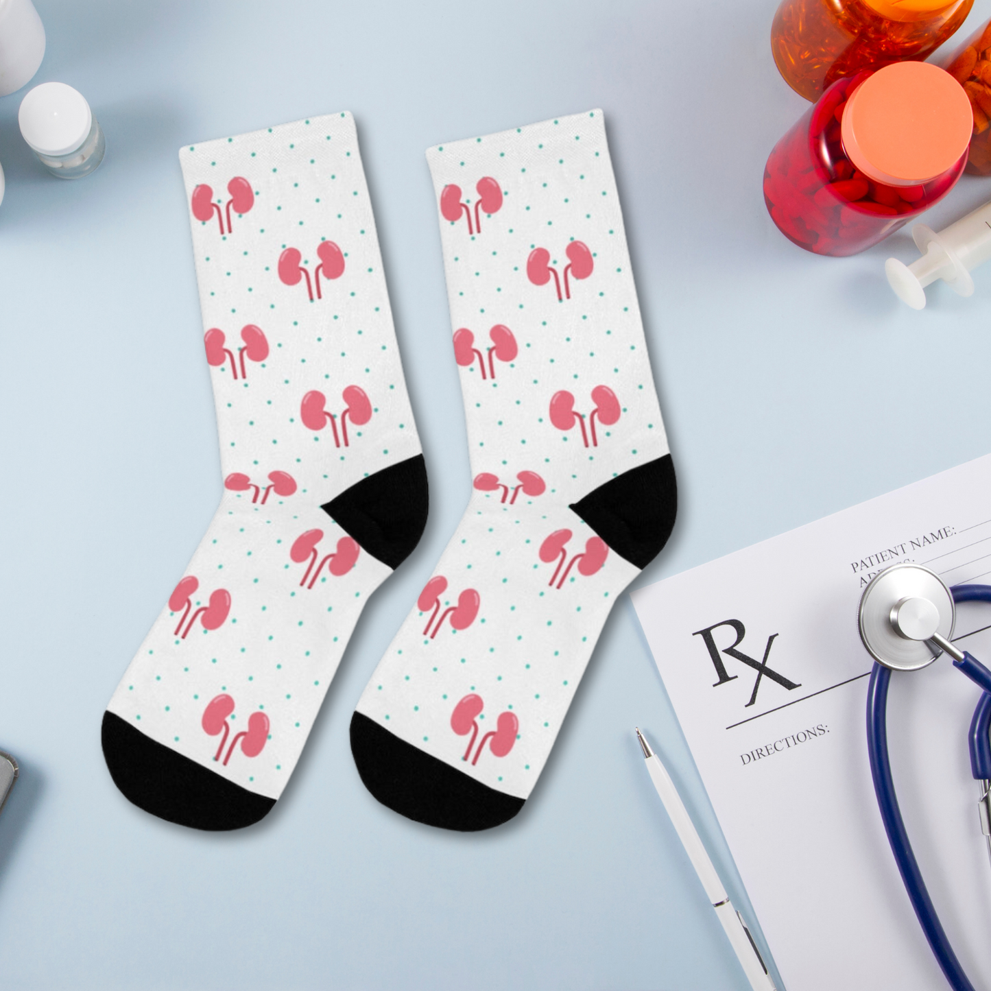 Kidney Nephrology/ Urology socks, Nephrologist, urologist, urology resident, urology nurse gift.