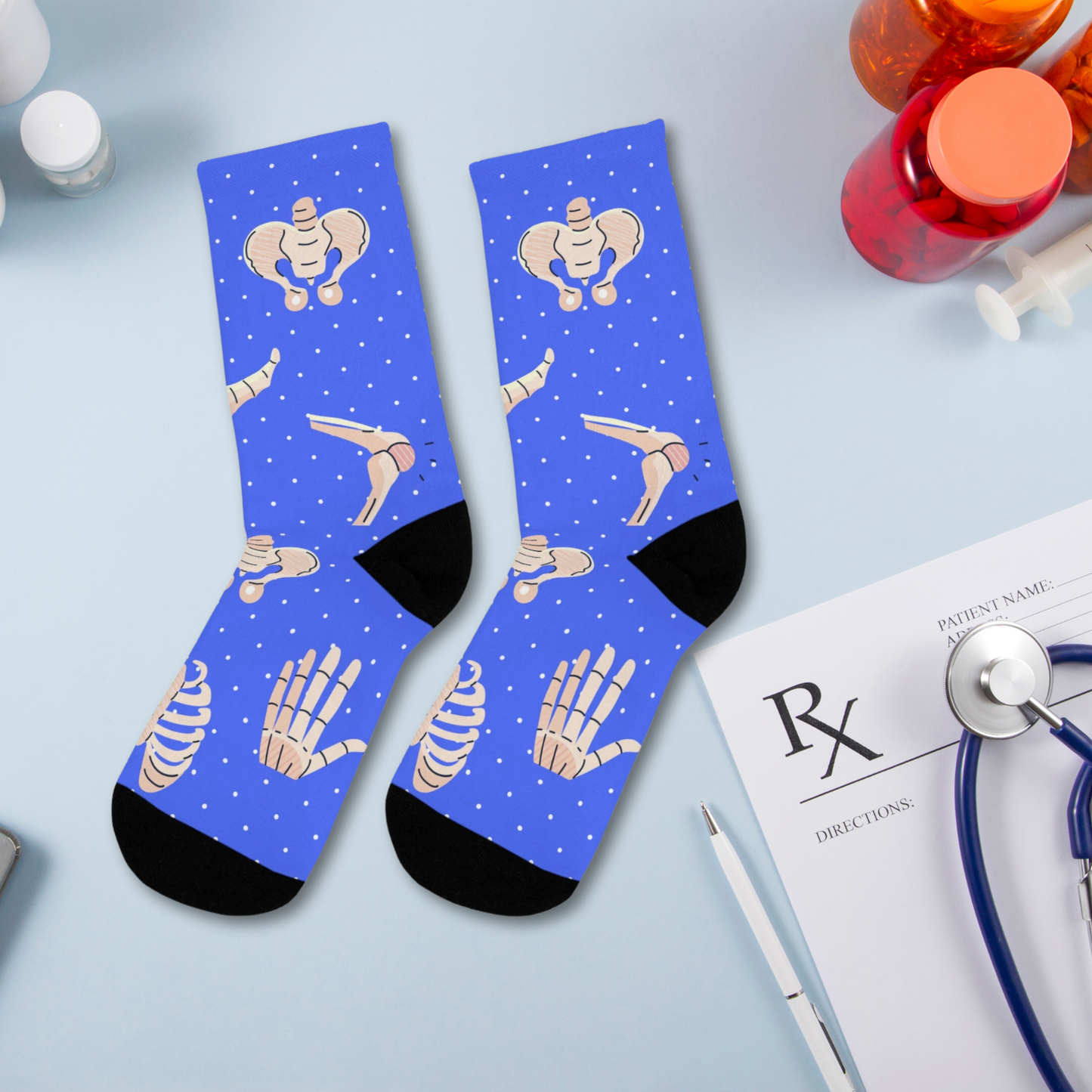 Blue Orthopedic Surgery socks, Ortho, Ortho resident, Surgeon gift, Doctor socks, Orthopaedics, Ortho nurse, Orthopedics match, Medical student