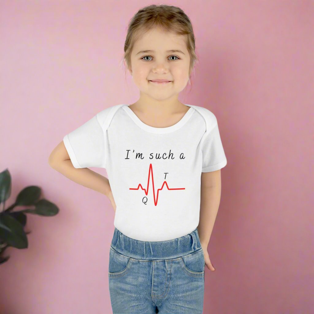 Cardiology doctor baby gift, Cute EKG baby bodysuit, cardiac nurse baby gift, funny doctor baby gift, cardiology coworker baby shower, heart doctor baby