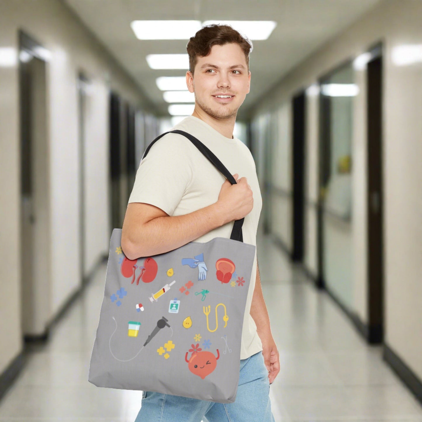 Cute Urology Tote Bag, urologist, bladder, kidney, Gift idea for urology resident, graduation gift idea, medical student, urologist gift