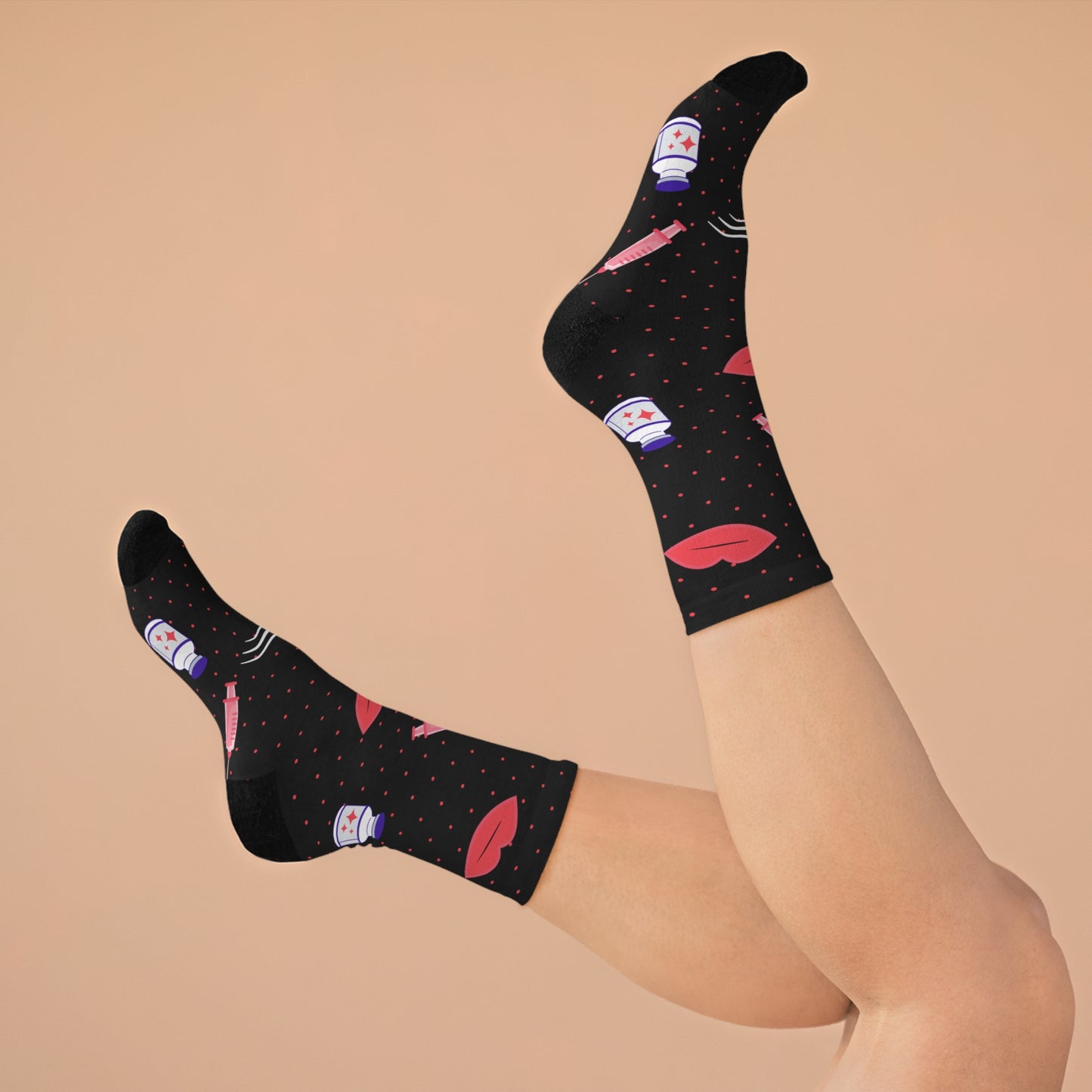 Med spa socks, gift for aesthetic injector gift idea, botox injector, lip filler gift, plastic surgery doctor, nurse injector, beauty nurse