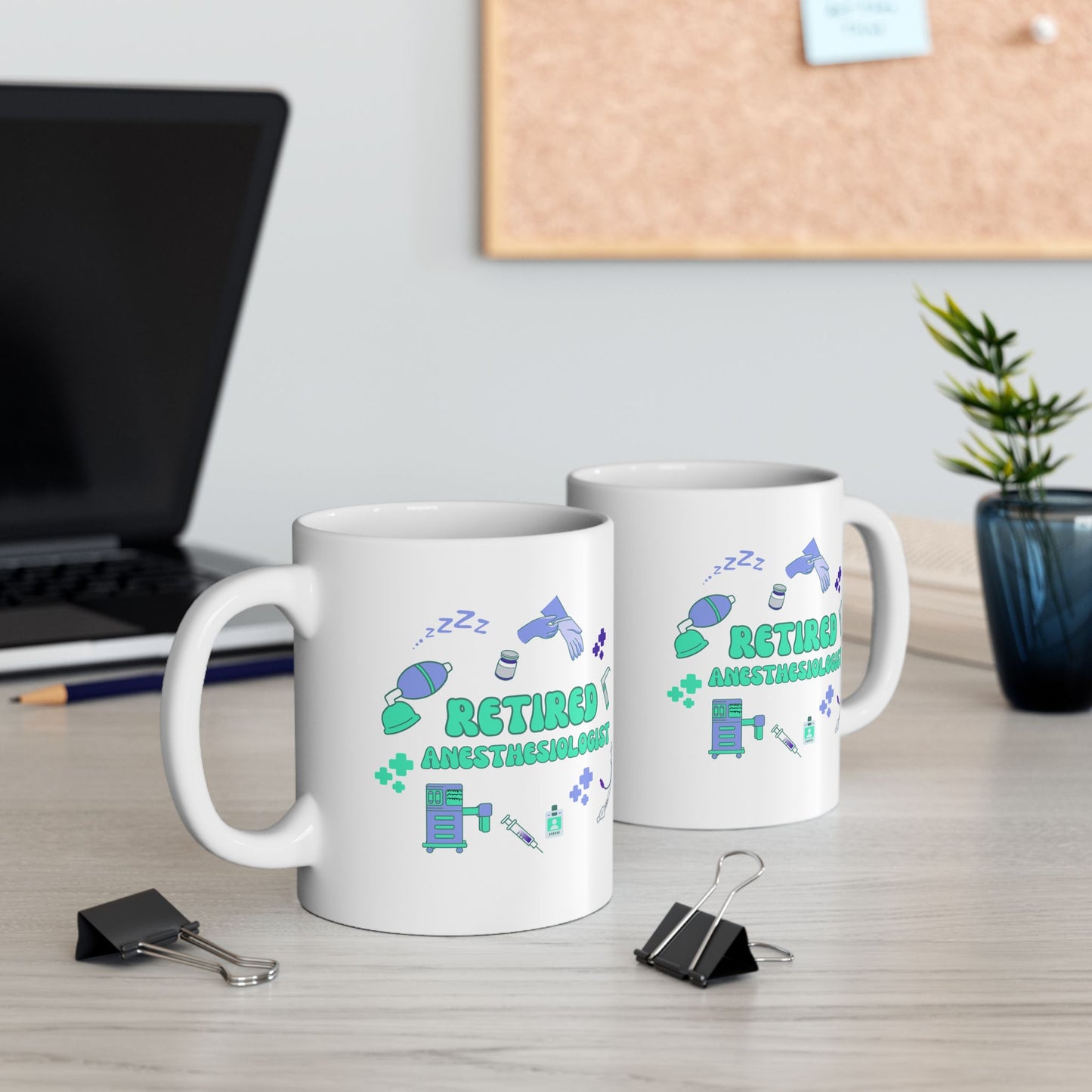 Retired Anesthesiologist Mug, Funny Anesthesia Doctor Retirement Gift, Anesthesiology Coffee Cup, Medical Professional Keepsake, Doctor Retirement Present