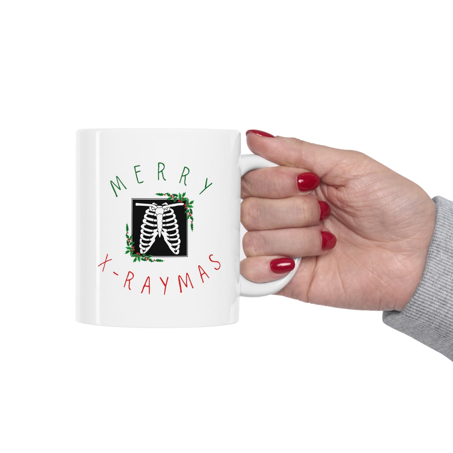 X ray holiday mug, XRay tech, Christmas medical mug, holiday mug, Radiologist, Radiology, trauma surgeon, doctor mug, radiology nurse, medical humor