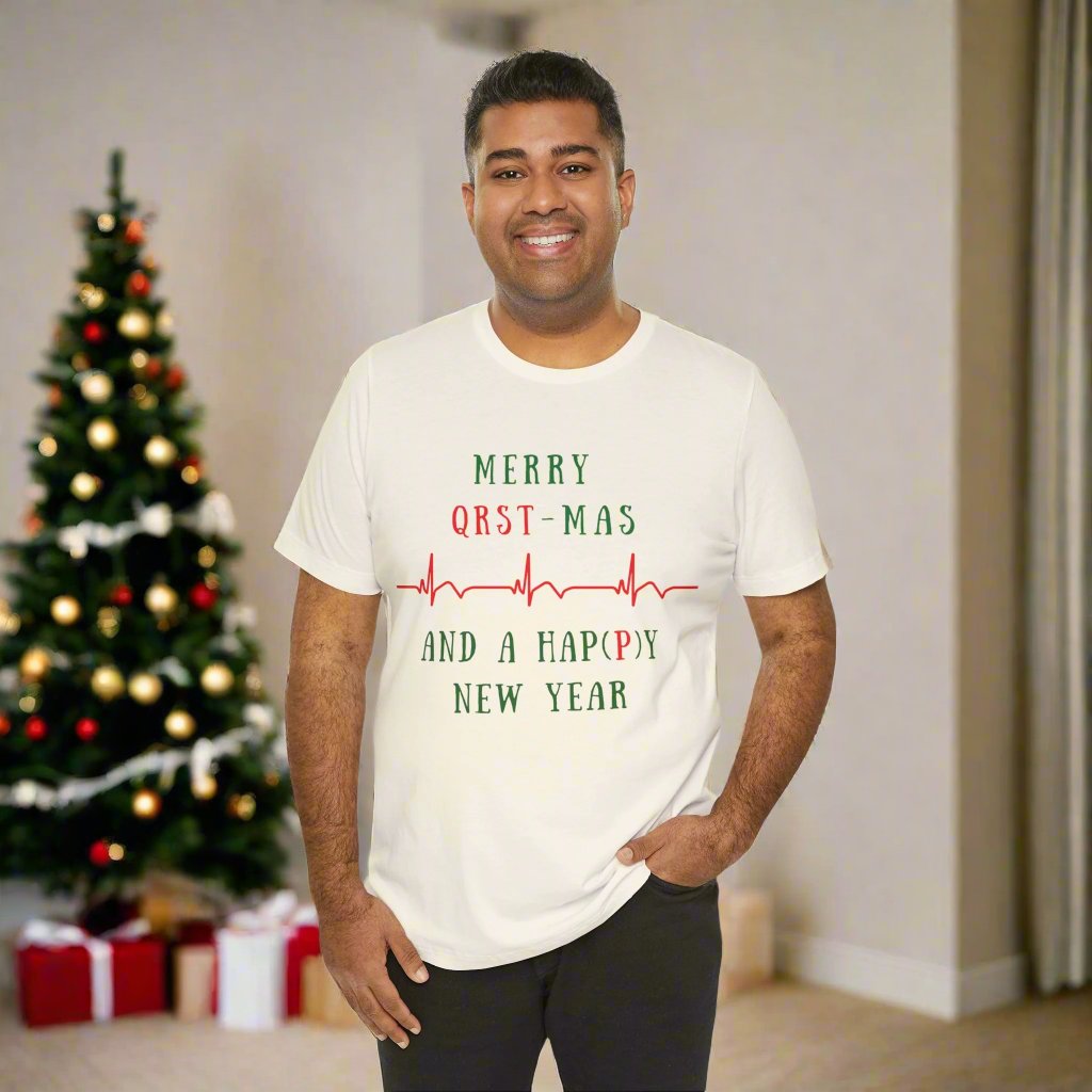 Cardiology Christmas T-Shirt for Cardiologists, Heart Doctor Gift, Cardiac Nurse Holiday Shirt, Heart Surgeon Apparel, Telemetry Nurse Christmas Gift