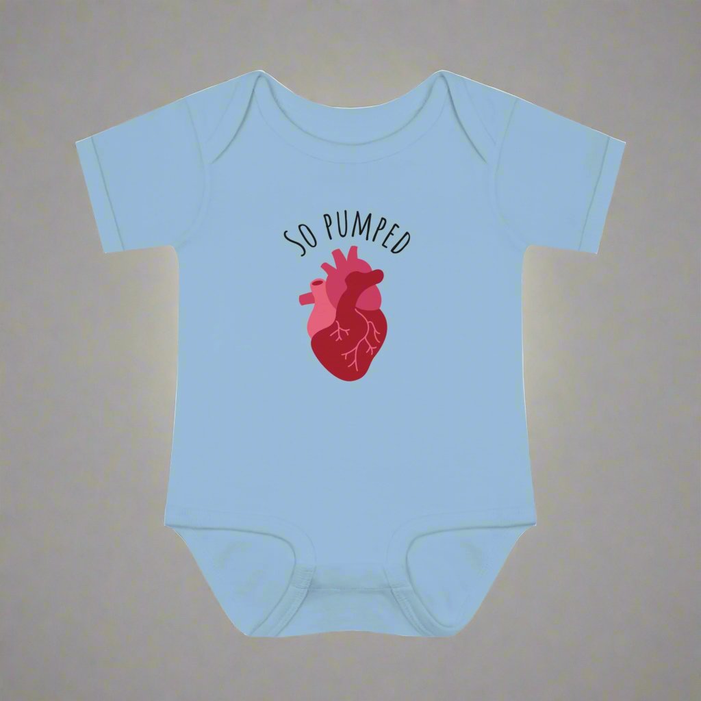 So pumped cardiology baby one piece, medical baby gift, heart doctor baby shower, healthcare baby shower, baby gift for cardiologist, cardiac nurse baby shower