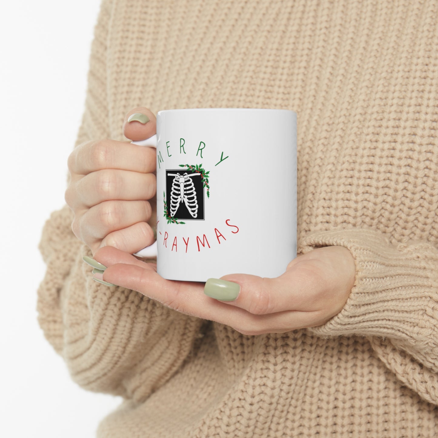 X ray holiday mug, XRay tech, Christmas medical mug, holiday mug, Radiologist, Radiology, trauma surgeon, doctor mug, radiology nurse, medical humor