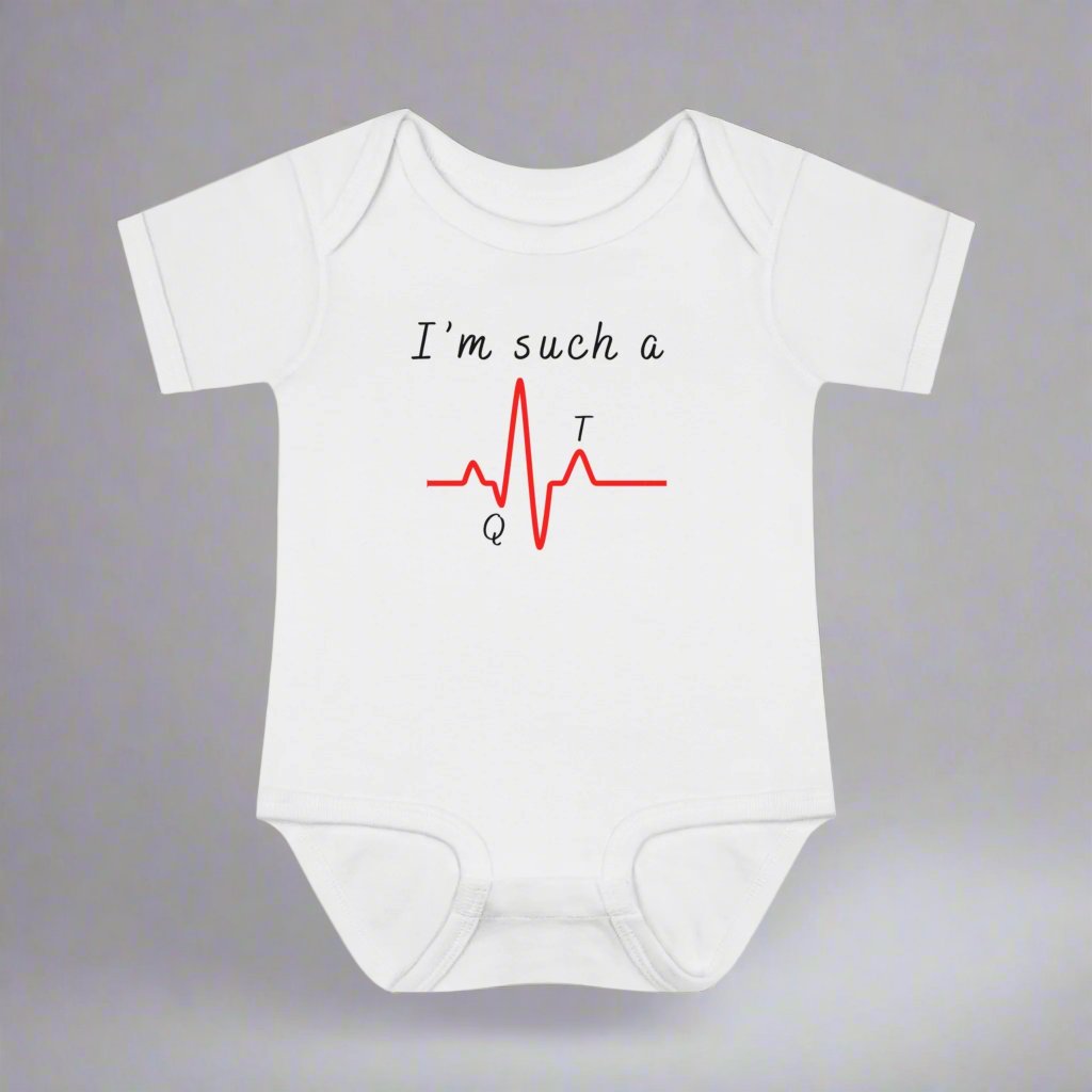 Cardiology doctor baby gift, Cute EKG baby bodysuit, cardiac nurse baby gift, funny doctor baby gift, cardiology coworker baby shower, heart doctor baby