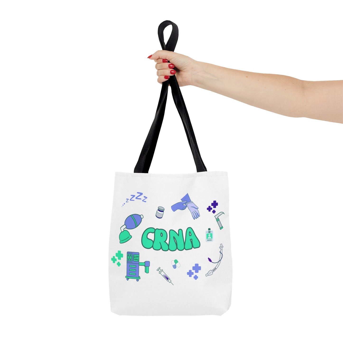 CRNA Anesthesia tote bag, CRNA, Nurse Anesthetist, Anesthesiologist, SRNA, Resident, Doctor, new CRNA student gift.