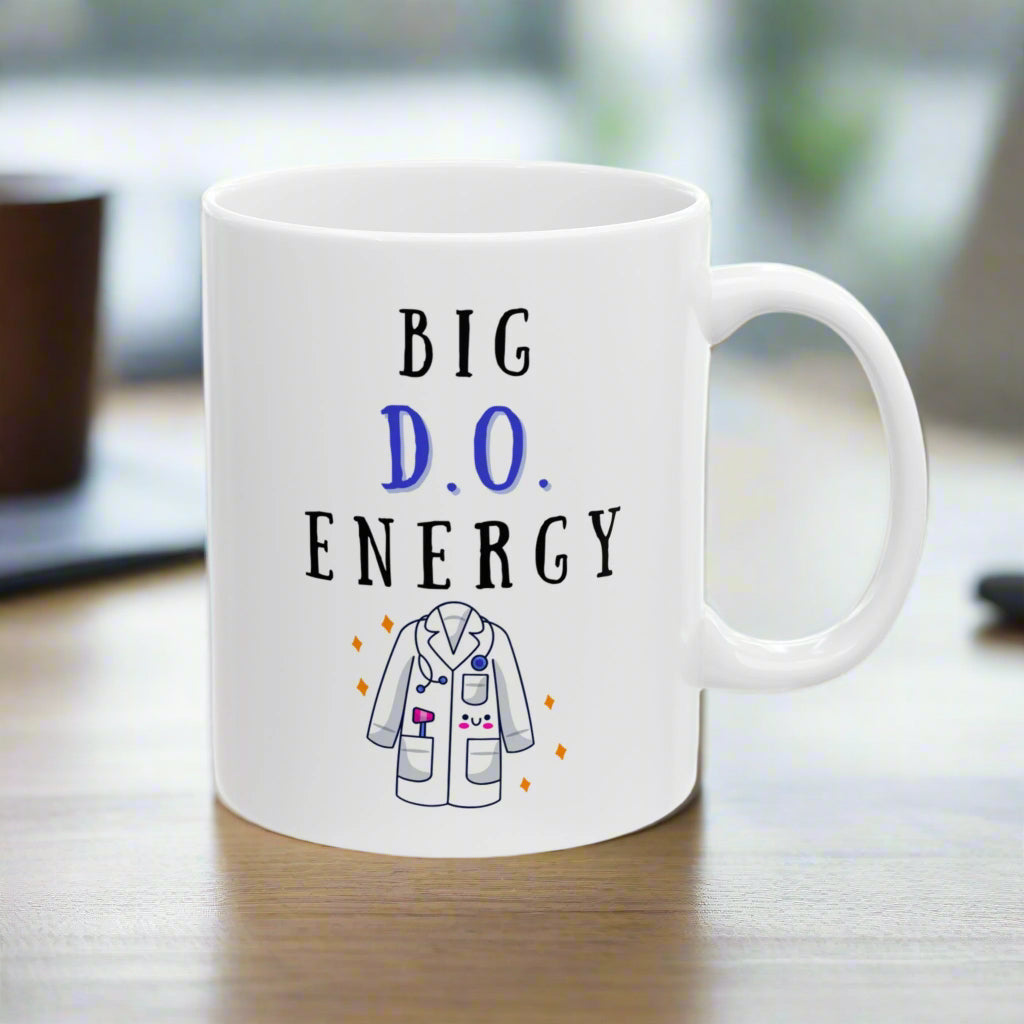 Funny Doctor Mug, Medical School Graduation Gift, New Grad DO Mug, Fun Doctor Gift for Residents, Attending Physician Coffee Cup, Graduation Present