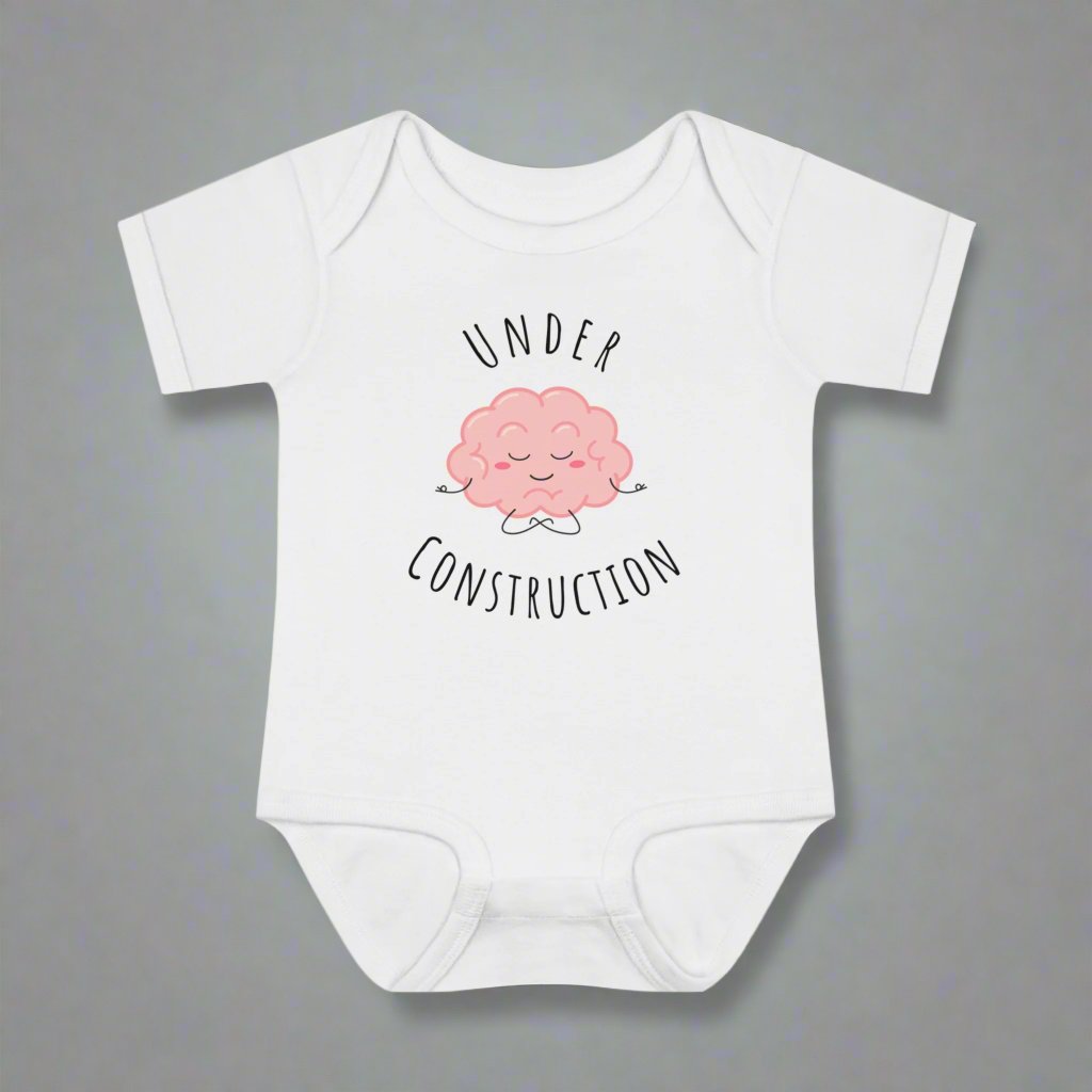 Cute Neurology baby gift, Brain under construction, doctor baby gift, Nurse baby gift, funny doctor baby gift, RN baby gift, coworker baby shower, Neuro doctor baby