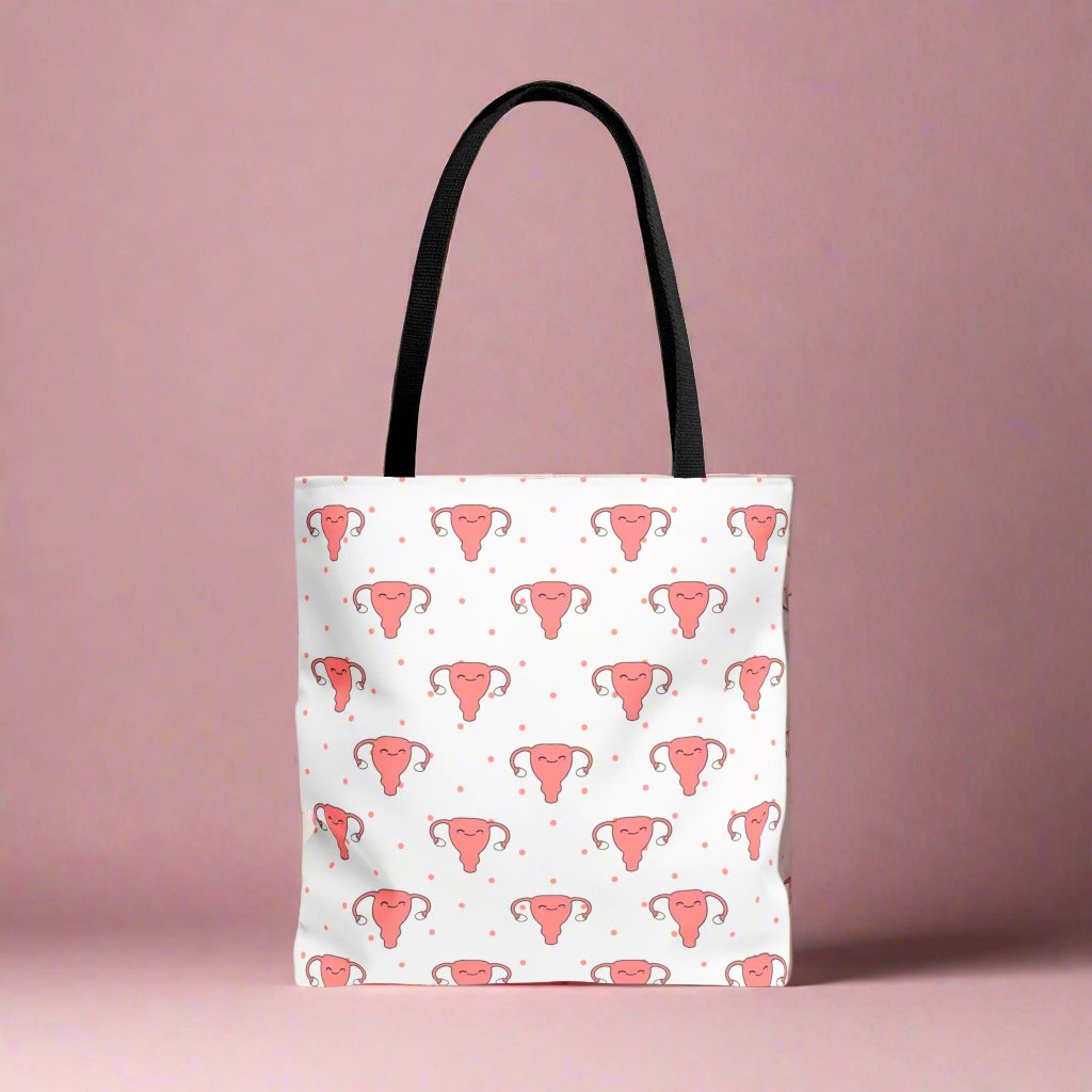 Uterus Tote Bag, Gynecology, Women's Health, Fertility, Nurse, Doctor, PA, NP gift.