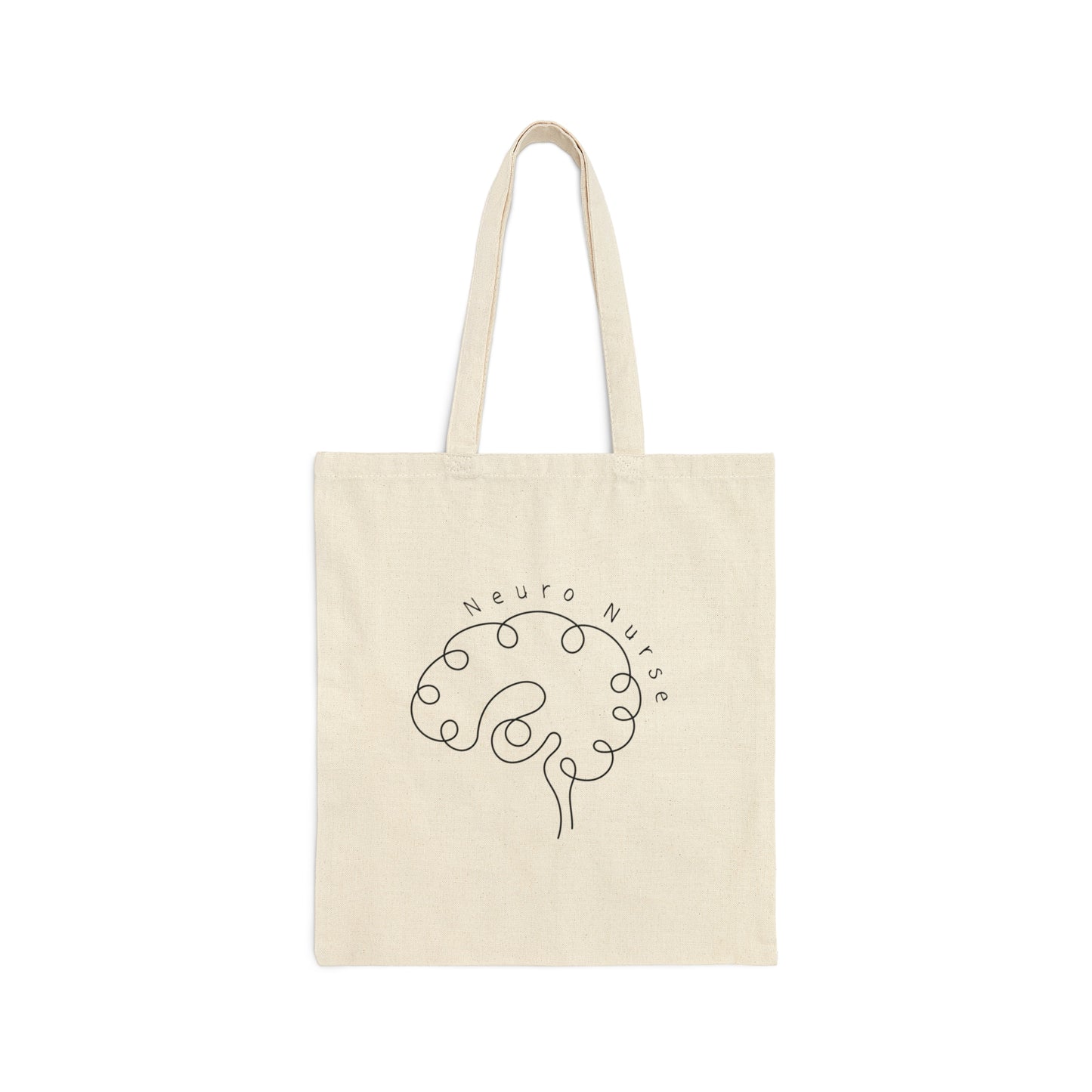 Minimalist Neuro Nurse work Tote Bag Cute Graduation gift for Neurology RNs Brain Anatomical heart Stroke ICU
