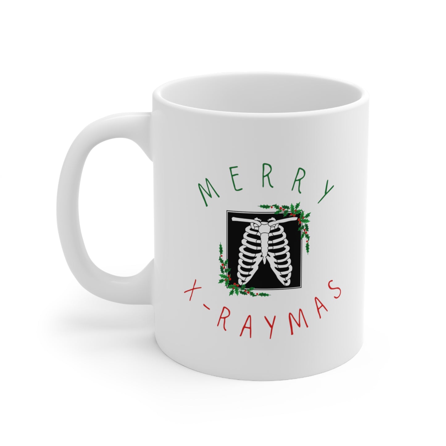 X ray holiday mug, XRay tech, Christmas medical mug, holiday mug, Radiologist, Radiology, trauma surgeon, doctor mug, radiology nurse, medical humor
