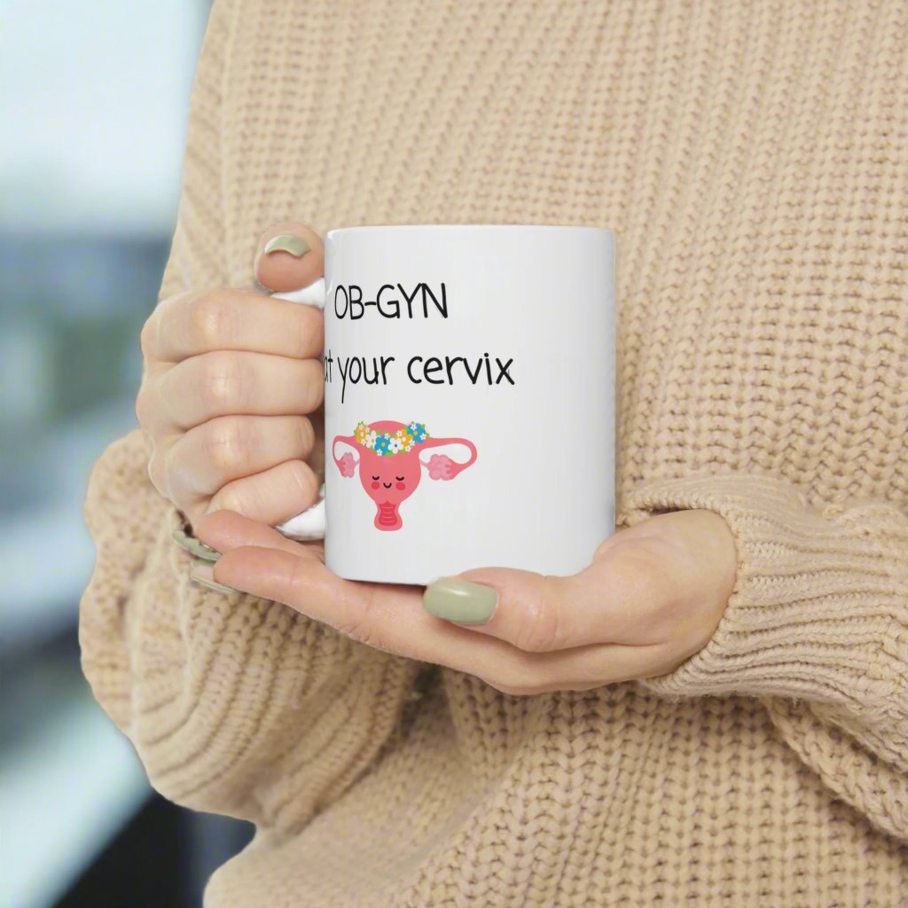 Gynecology mug, OB-GYN at your cervix, Medical humor, medical puns, Doctor gift, Gynecologist, Medical student, Graduation gift