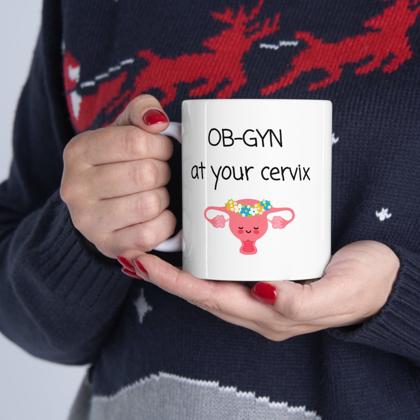 Gynecology mug, OB-GYN at your cervix, Medical humor, medical puns, Doctor gift, Gynecologist, Medical student, Graduation gift