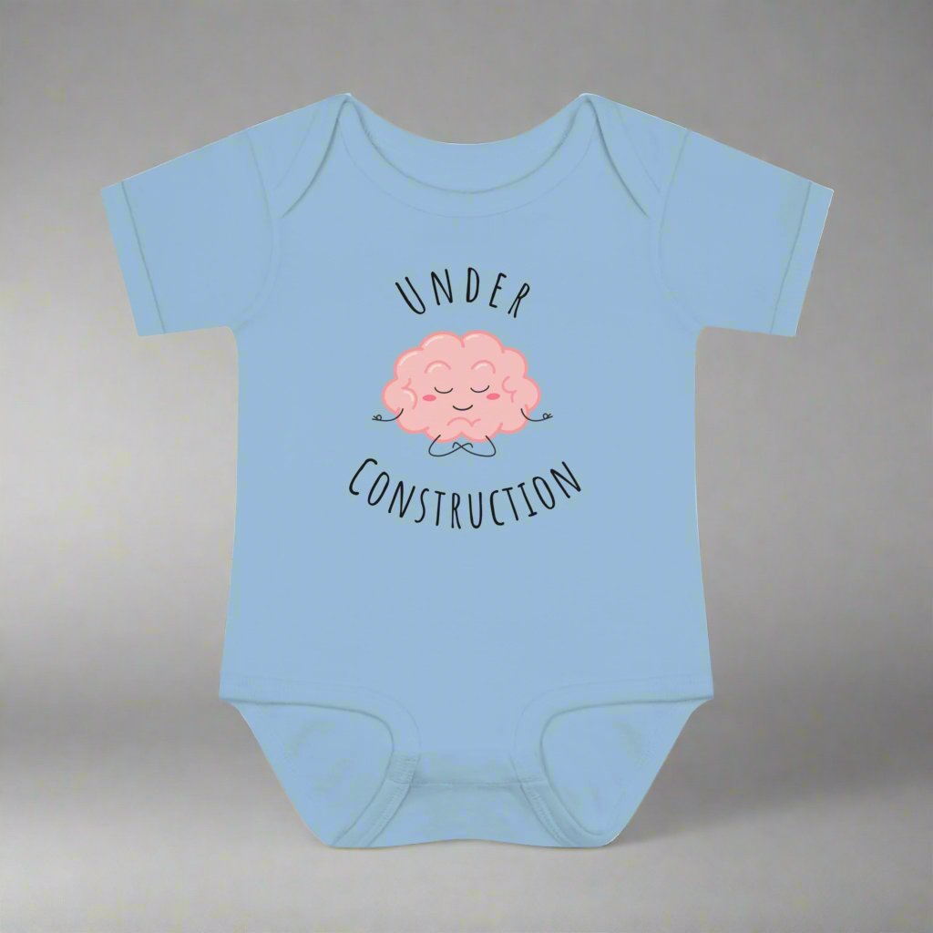Cute Neurology baby gift, Brain under construction, doctor baby gift, Nurse baby gift, funny doctor baby gift, RN baby gift, coworker baby shower, Neuro doctor baby