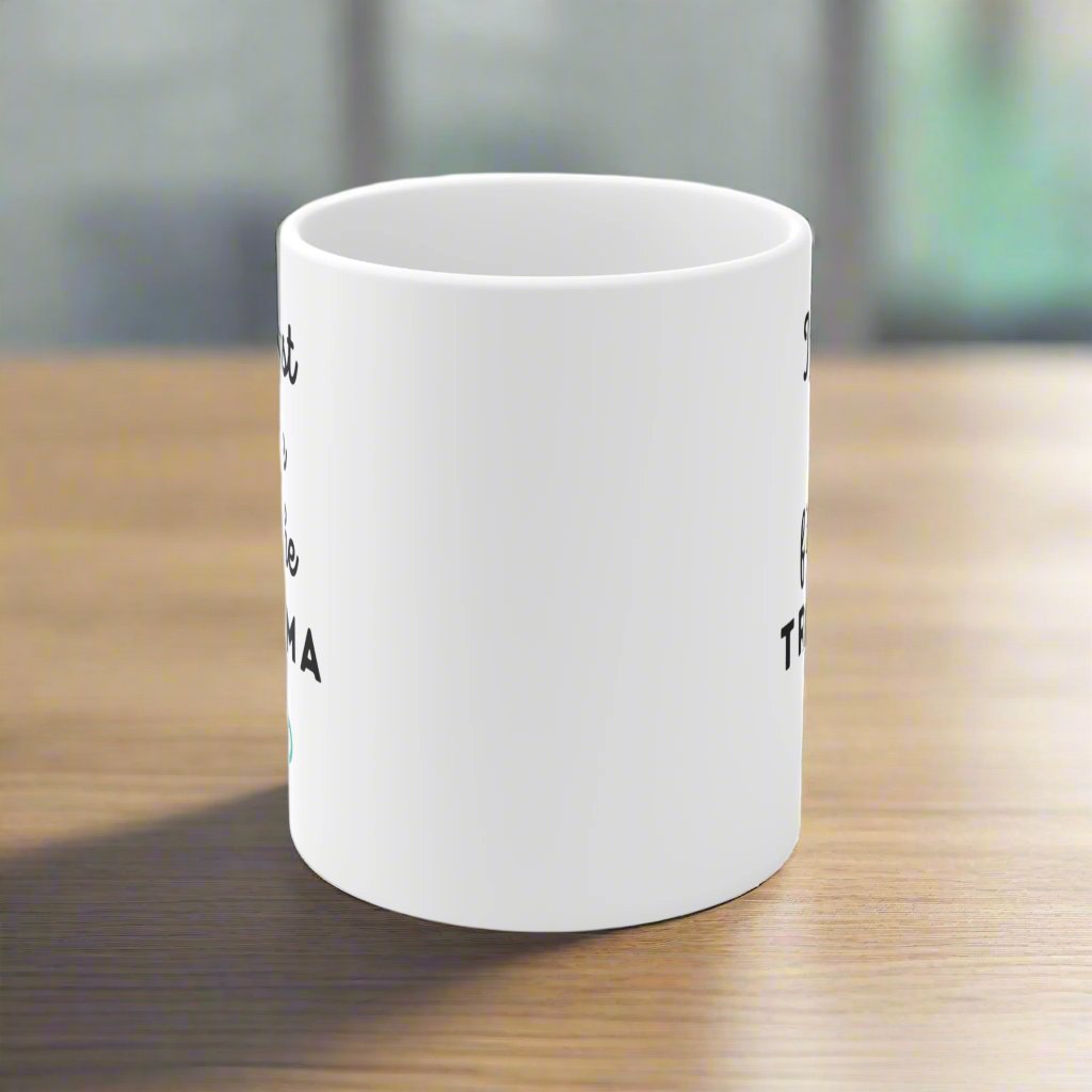 Trauma nurse mug, Just here for the Trauma, ER nurse, Emergency room, EMT, Paramedic, Trauma surgeon, Nurse Practitioner, coworker gift, healthcare