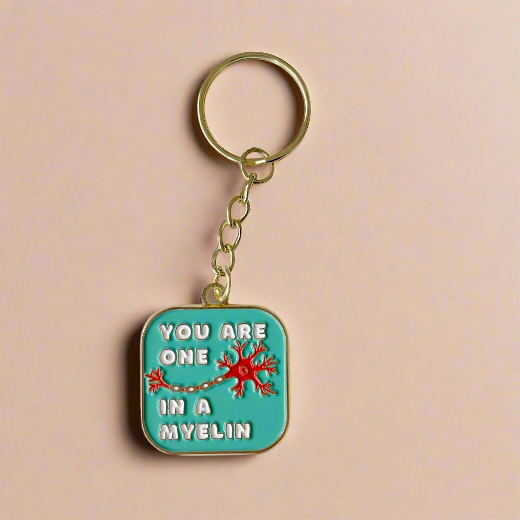Neuron Neurology pin for white coat motivational gift cute brain neuro surgery doctor nurse student graduation neurologist