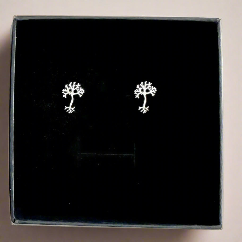 Neuron Stud Earrings, Neuroscience Jewelry Gift, Neurology Earrings for Doctors, Neurosurgery Gift for Women, Medical Student Graduation Gift, Brain-Themed Jewelry