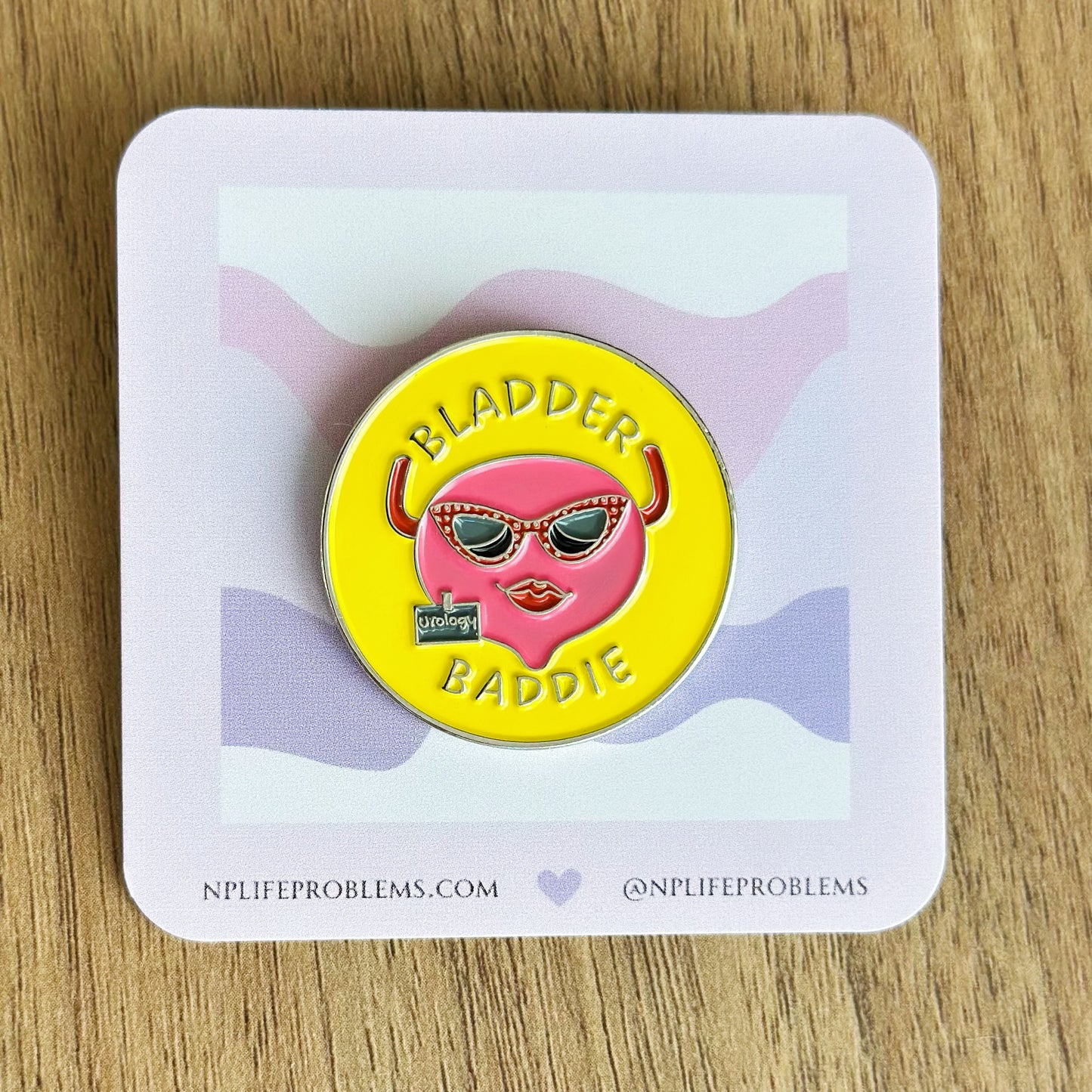 Urology Bladder Baddie Pin, Urologist, Urology, Women in urology, Doctor gift, white coat pin.