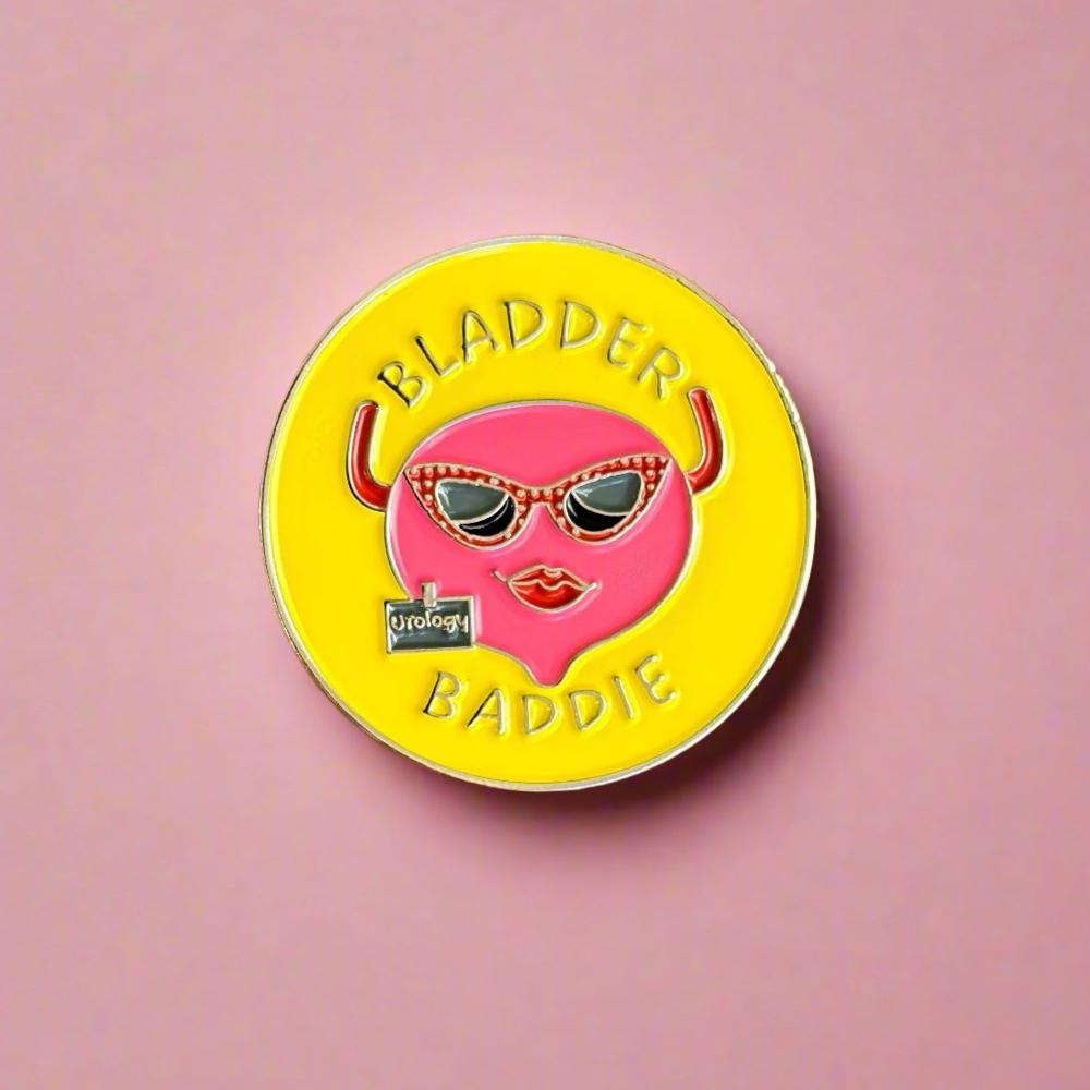 Urology Bladder Baddie Pin, Urologist, Urology, Women in urology, Doctor gift, white coat pin.