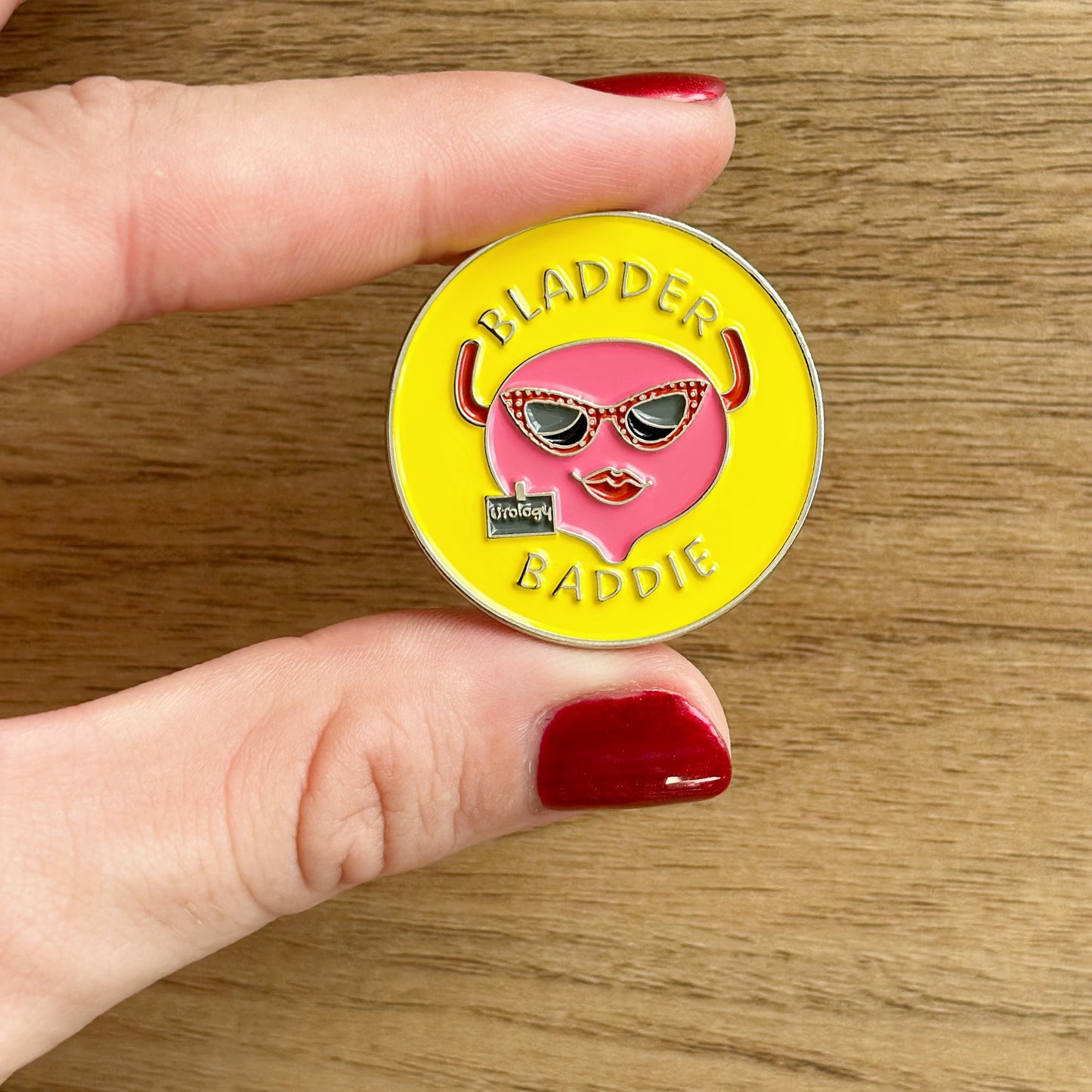Urology Bladder Baddie Pin, Urologist, Urology, Women in urology, Doctor gift, white coat pin.