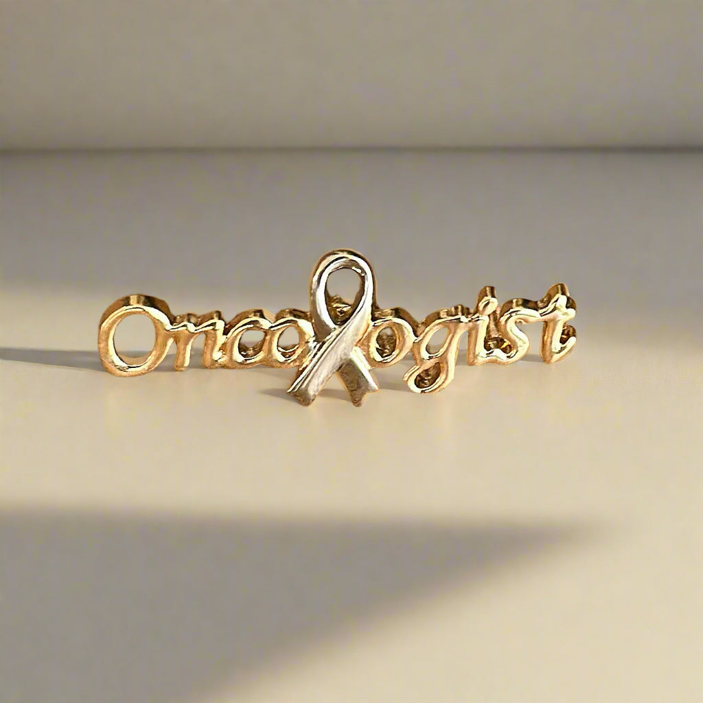 Oncologist Medical Pin, Oncology Fellow Gift, White Coat Ceremony Pin, Medical Oncology Doctor Pin, Cancer Care Gift for Doctors, Oncology Graduation Gift