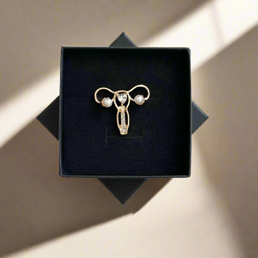 Uterus Medical Pin, Gynecology Gift for Doctors, FNP Women's Health Pin, Obstetrics & Gynecology Gift, Obstetrician Pin, Medical Gift Idea for Gynecologists