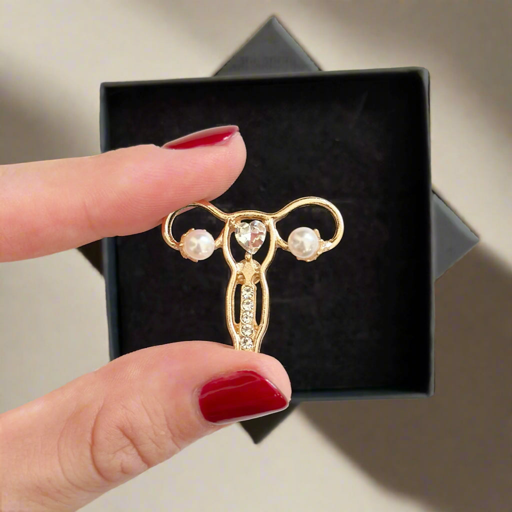 Uterus Medical Pin, Gynecology Gift for Doctors, FNP Women's Health Pin, Obstetrics & Gynecology Gift, Obstetrician Pin, Medical Gift Idea for Gynecologists