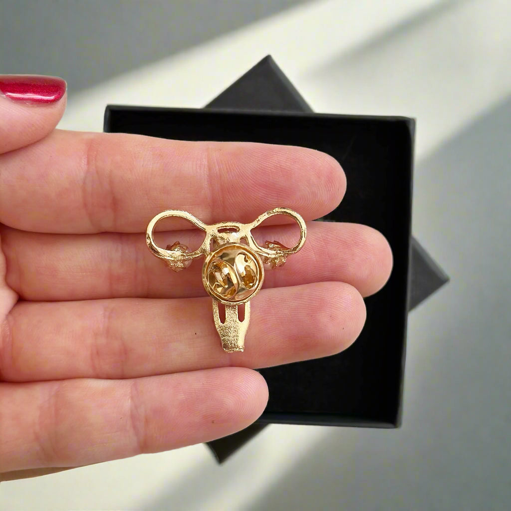 Uterus Medical Pin, Gynecology Gift for Doctors, FNP Women's Health Pin, Obstetrics & Gynecology Gift, Obstetrician Pin, Medical Gift Idea for Gynecologists