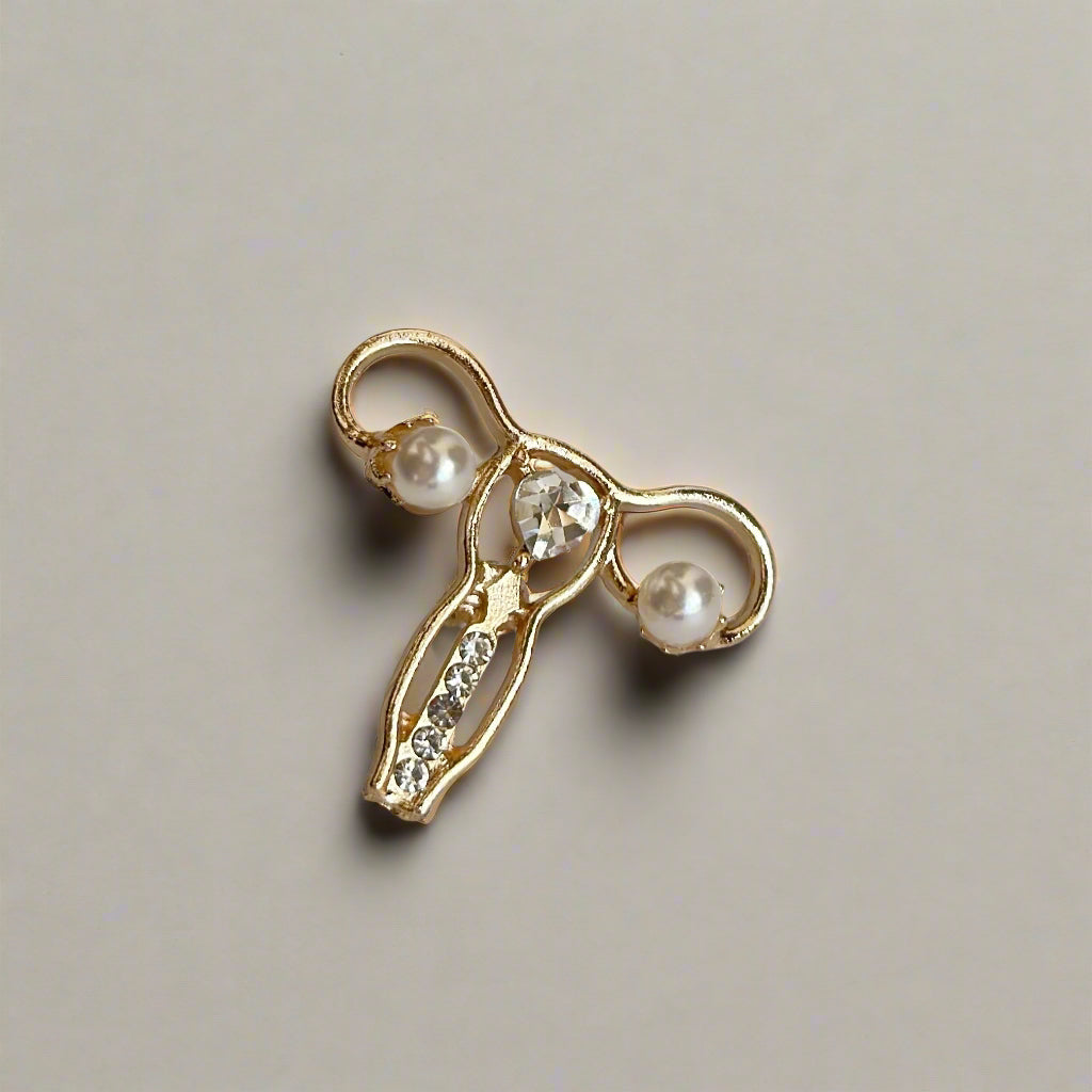 Uterus Medical Pin, Gynecology Gift for Doctors, FNP Women's Health Pin, Obstetrics & Gynecology Gift, Obstetrician Pin, Medical Gift Idea for Gynecologists