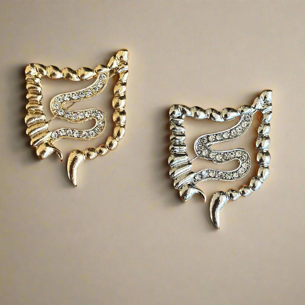 Colon White Coat Pin, Colorectal Surgeon Gift, Gastroenterology Doctor Gift, Nurse Practitioner Pin, Resident Graduation Gift, Medical Lapel Pin
