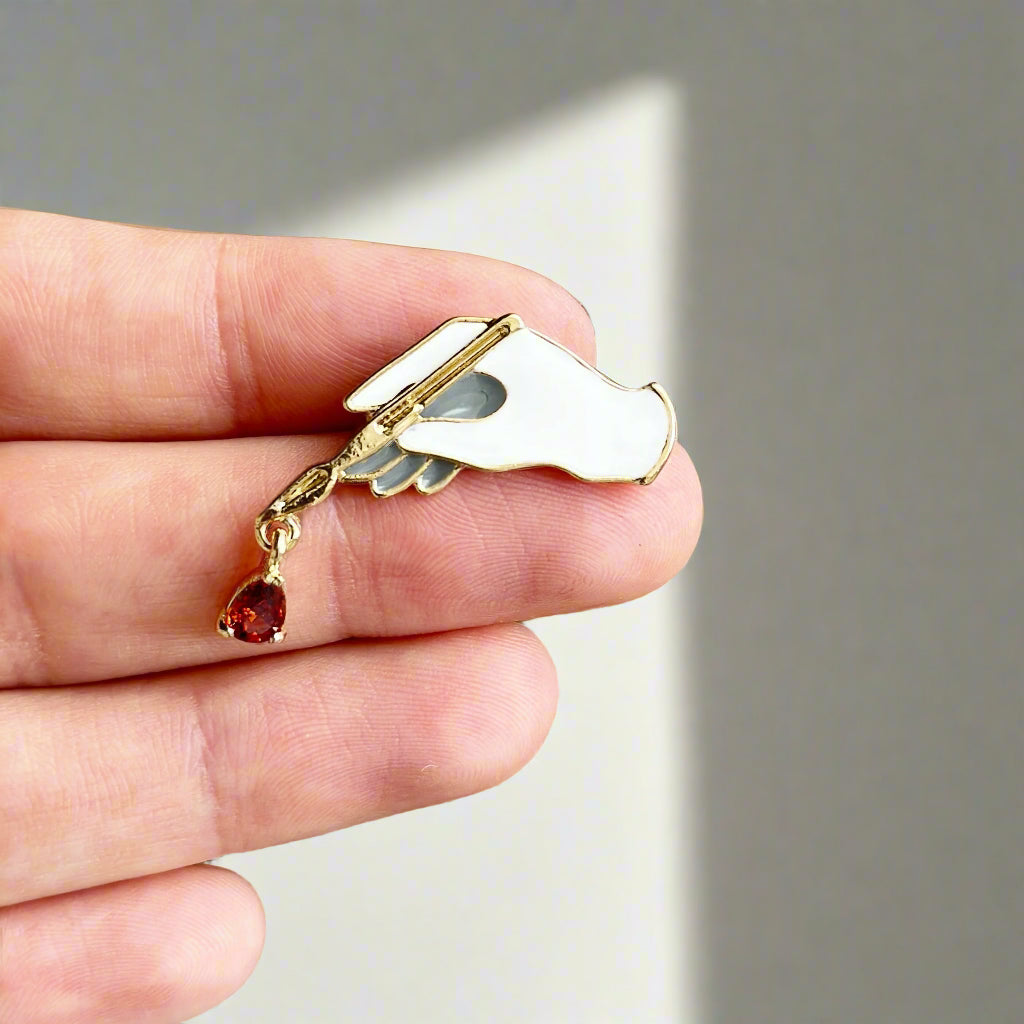 Surgeon White Coat Pin, Surgical Scalpel Pin, Medical School Graduation Gift, Surgical Gift for Doctors, Unique Doctor's Pin, Medical Professional Gift