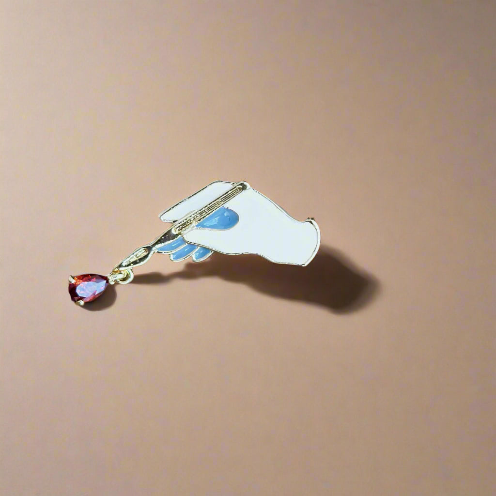 Surgeon White Coat Pin, Surgical Scalpel Pin, Medical School Graduation Gift, Surgical Gift for Doctors, Unique Doctor's Pin, Medical Professional Gift