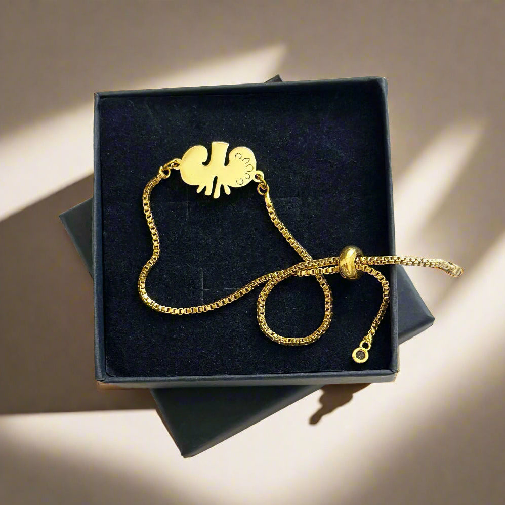 Gold Kidney Bracelet, Urology and Nephrology Gift, Nephrologist Jewelry, Urologist Bracelet, Kidney Transplant Gift for Doctors, Nurses, and PAs
