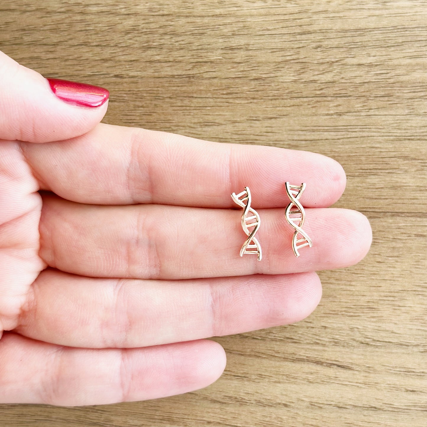 DNA Earrings for Geneticists, Unique Gift for Genetics Researchers, Science-Themed Jewelry, DNA Helix Earrings for Scientists, STEM Jewelry Gift