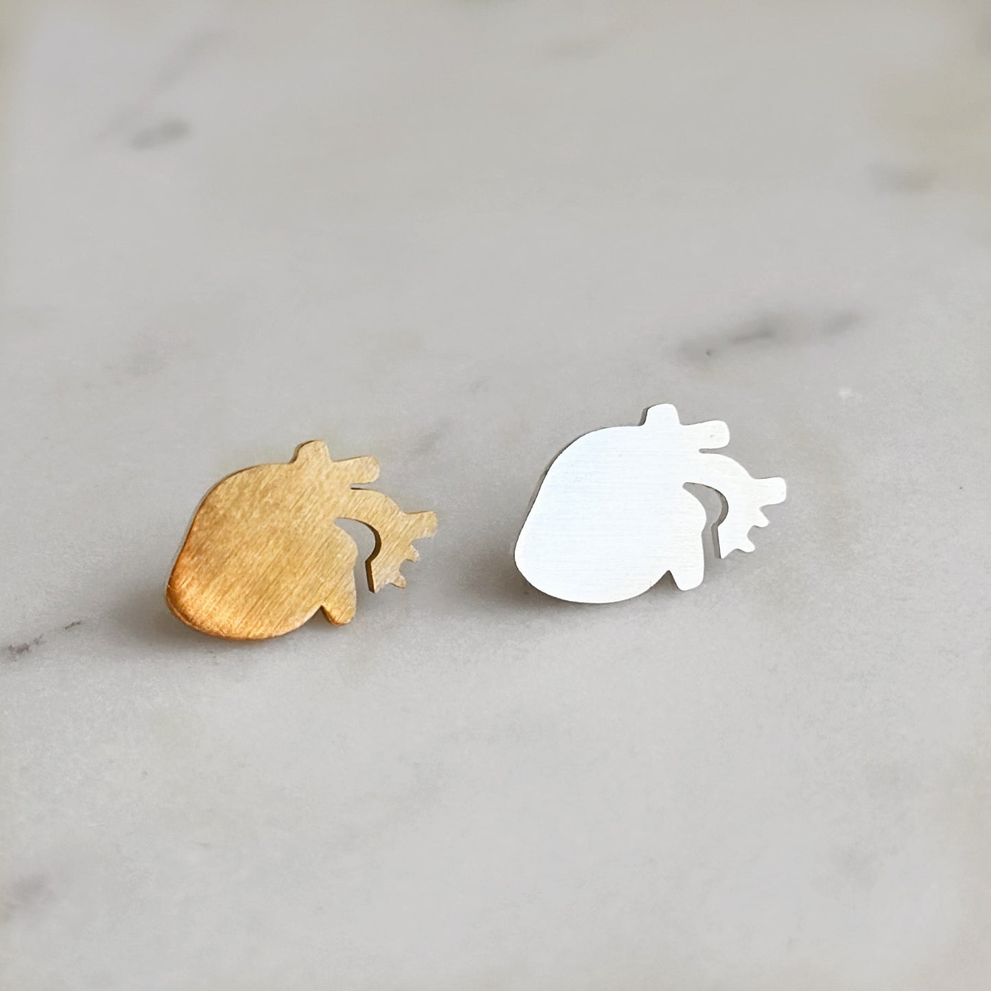 Anatomical Heart Earrings: Cardiology, Cardiologist, Nurse, Doctor gift