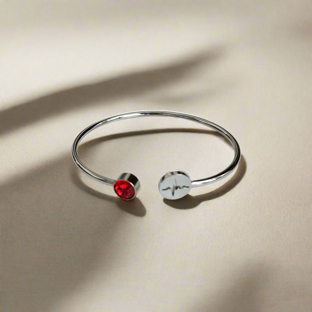 Nurse EKG Bracelet, Heart Rhythm Jewelry, Nursing School Graduation Gift, New Grad Nurse Gift, RN Bracelet for Nurses, Medical Jewelry