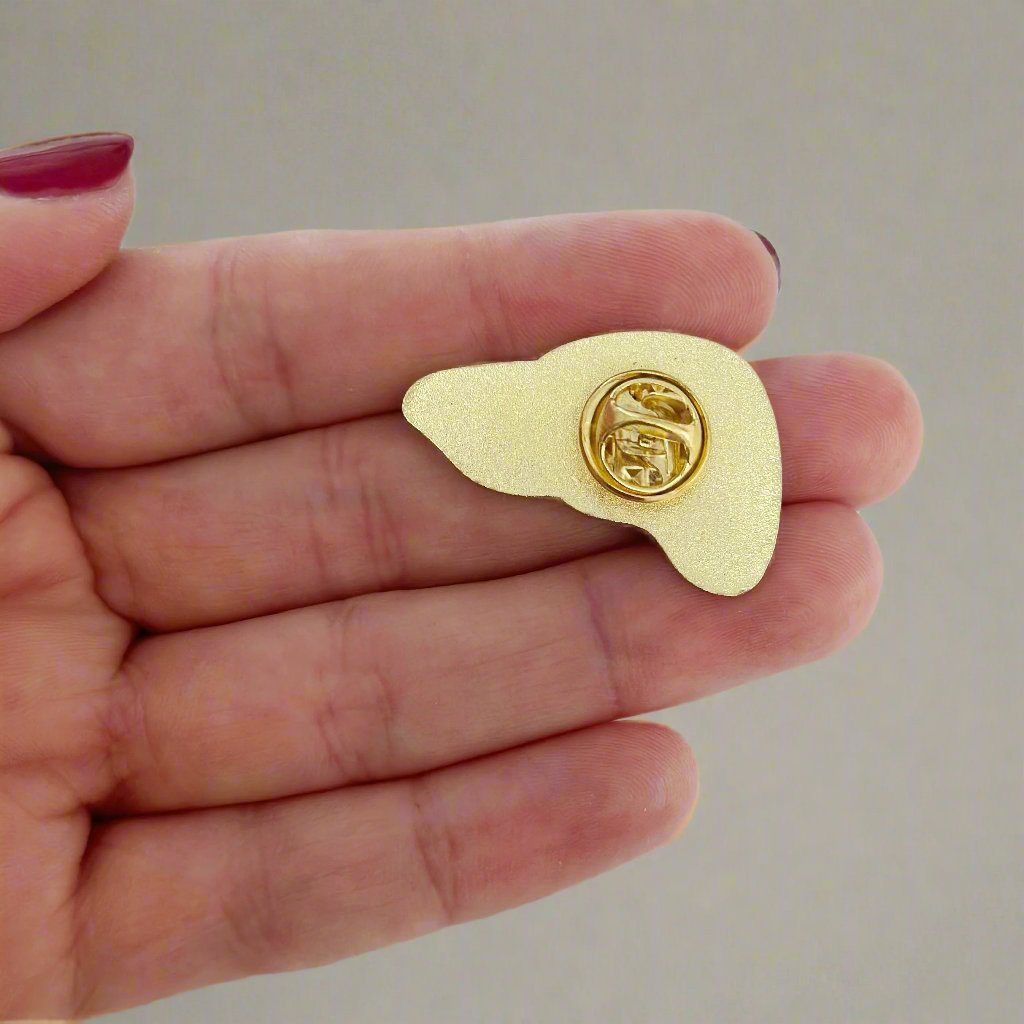 Liver Pin for Hepatologist graduation white coat student doctor medical pun