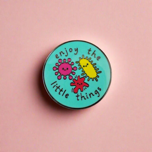 Microbiology Enamel Pin | Gift for Infectious Disease Doctor | Lab Tech Pin | Bacteria Science Gift | Medical Microbiologist Accessory