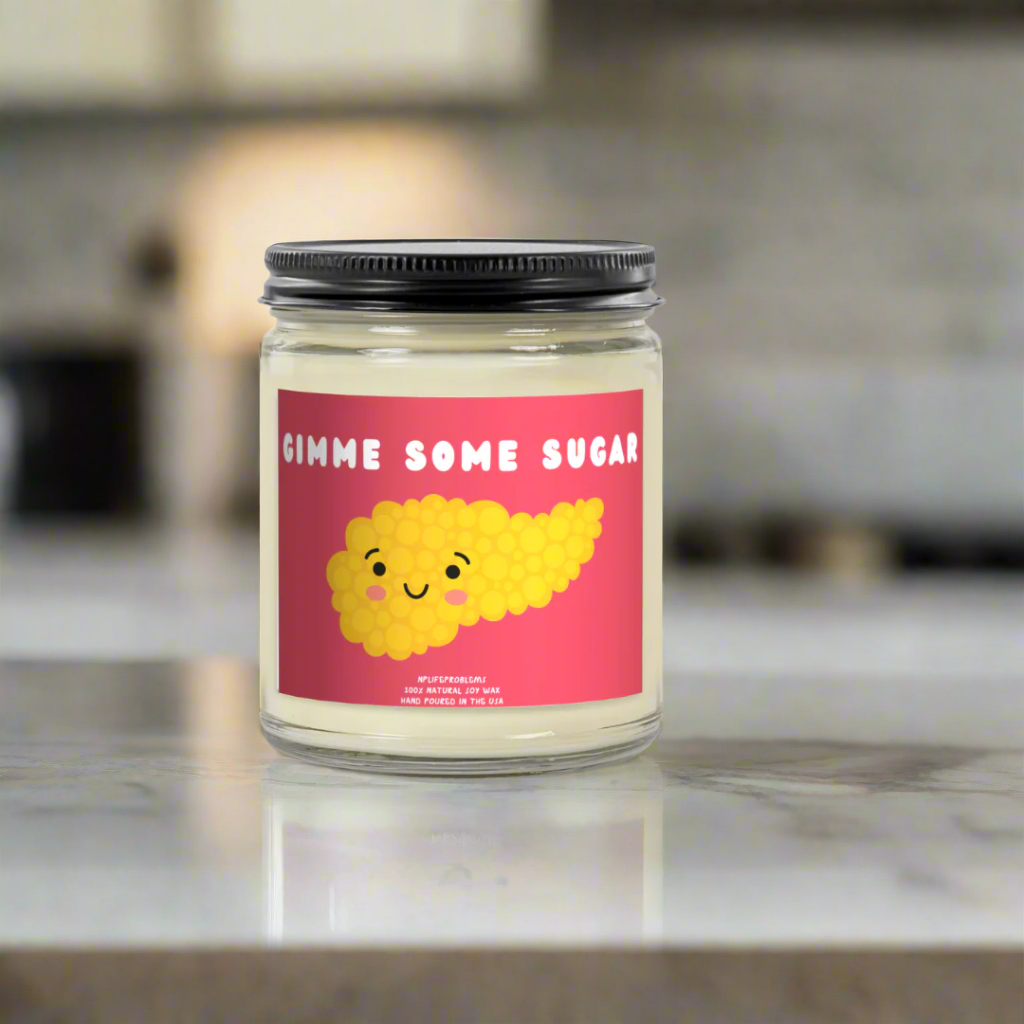 Pancreas Candle, Funny Medical Gift for Doctors and Nurses, Endocrine and Diabetes Humor, Nurse Valentine’s Day Gift, Pancreatic Surgeon Anniversary Gift, Medical-Themed Candle
