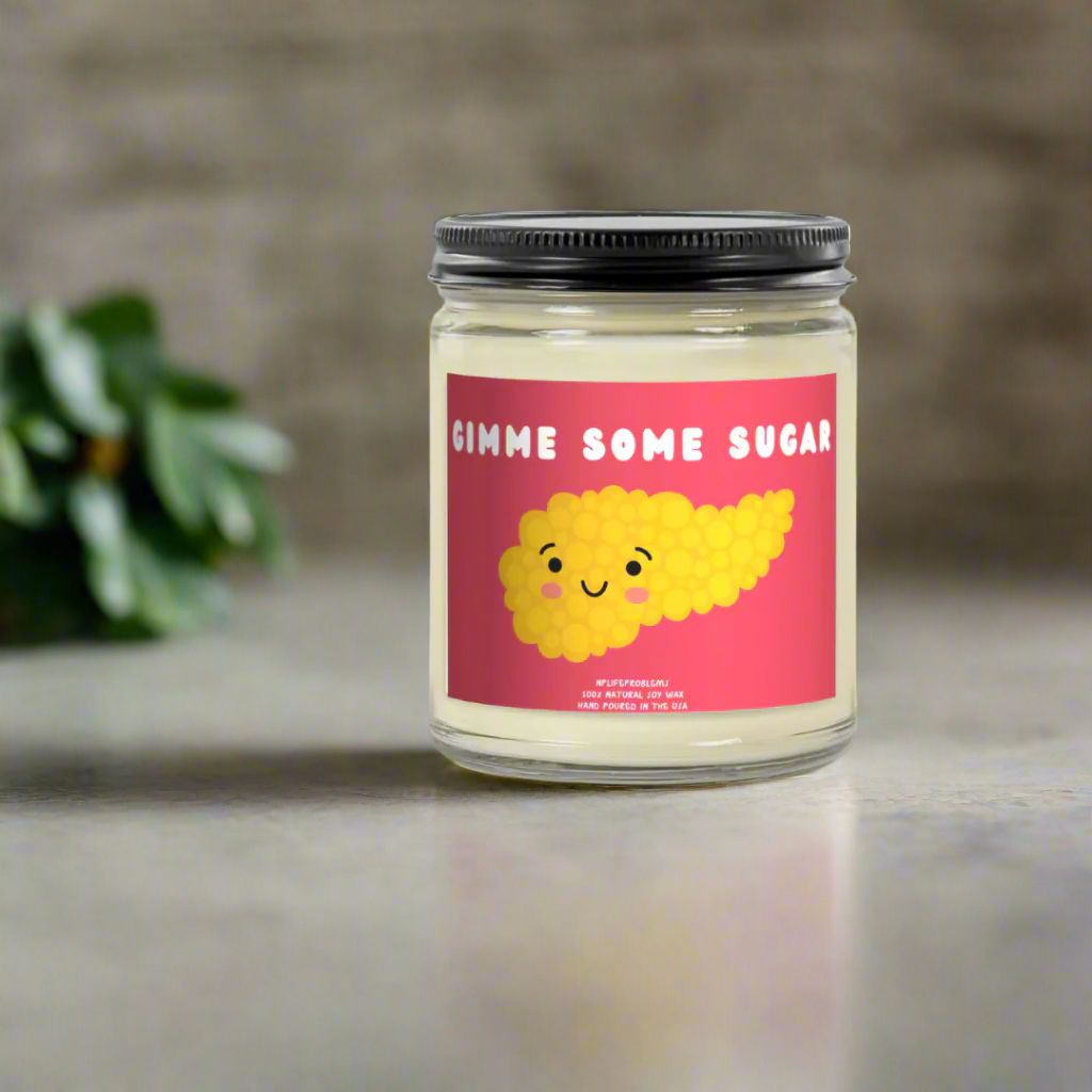 Pancreas Candle, Funny Medical Gift for Doctors and Nurses, Endocrine and Diabetes Humor, Nurse Valentine’s Day Gift, Pancreatic Surgeon Anniversary Gift, Medical-Themed Candle