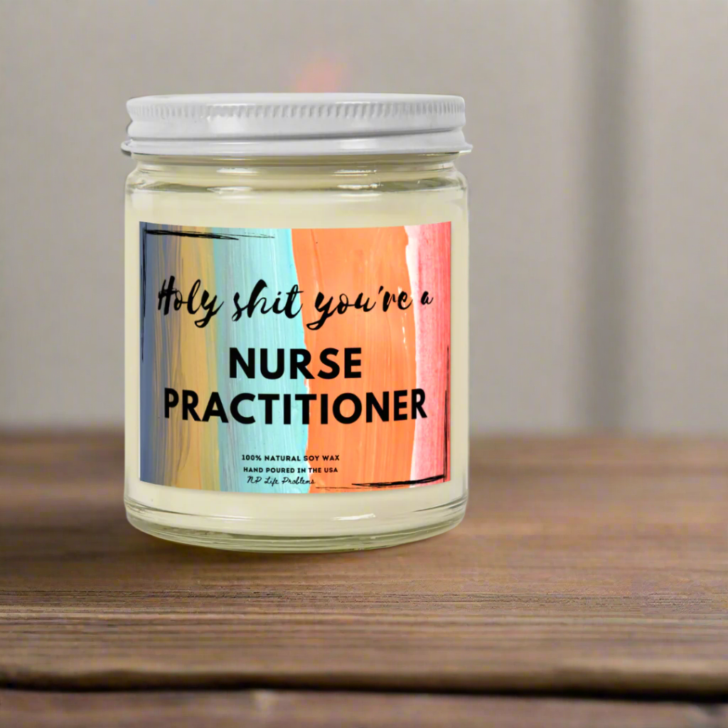 Nurse Practitioner Graduation Candle, NP Graduation Gift, New Grad Nurse Practitioner Gift, DNP Gift, Medical Student Candle, Nurse Grad Gift