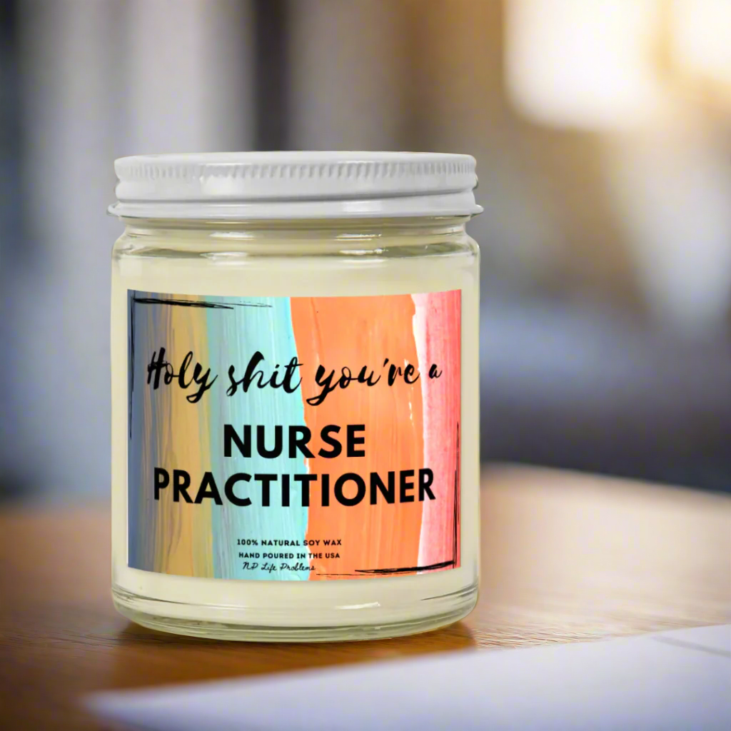 Nurse Practitioner Graduation Candle, NP Graduation Gift, New Grad Nurse Practitioner Gift, DNP Gift, Medical Student Candle, Nurse Grad Gift